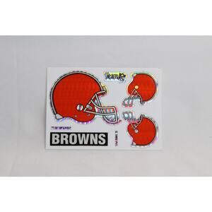 Cleveland Browns 1993 Team NFL Vending Machine Sticker Card Prism Football New